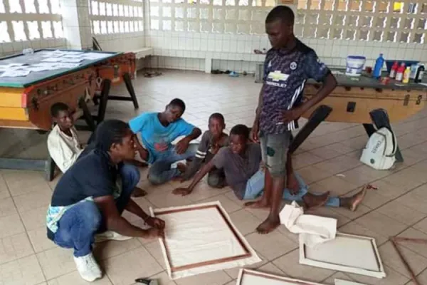 Some children at the Mamma Margherita Salesian Center, operated by Daughters of Mary Help of Christians in Cotonou, Benin. Credit: Salesian Missions