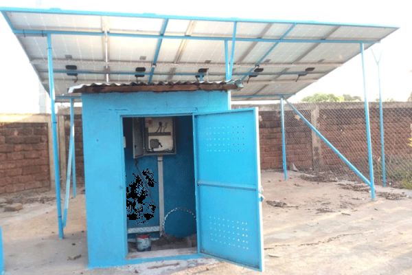 New solar water pump for clean water access at the Don Bosco Center in Bobo-Dioulasso Burkina Faso. / Salesians of Don Bosco (SDB)