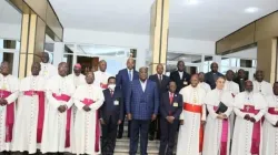 Members of the National Episcopal Conference of Congo (CENCO) with President Félix Tshisekedi. Credit: Presidency of the Republic of DRC