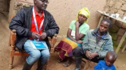 vHome visit by GKB Nutritionist to Bizimana Jean de Dieu’s family located in Nyrataba village, Taba cell, Tumba sector in Rulindo district, May 2023. Credit: Caritas Rwanda