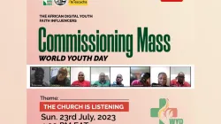 Poster announcing the commissioning Mass for members of the African Digital Faith Influencers participating in the World Youth Day in Lisbon.
Credit: African Digital Faith Influencers