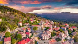 The sun rises over the island of Corsica, France. / Credit: Andrew Mayovskyy/Shutterstock