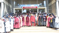 Group photo of African nuns who are members of Higher Education for Sisters in Africa (HESA) at CUEA on October 23, 2019 ahead of October 25 graduation / CUEA communications