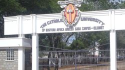 The Entrance to the Catholic University of Eastern Africa (CUEA) in Nairobi, Kenya.