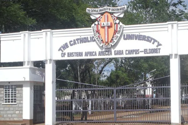 The Entrance to the Catholic University of Eastern Africa (CUEA) in Nairobi, Kenya.