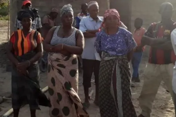 Newly arrived IDP’s at Rapale in Nampula, Mozambique. Credit: Denis Hurley Peace Institute