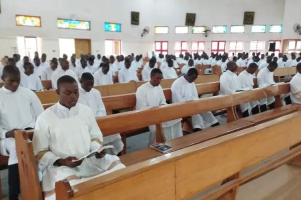 Seminarians at Good Shepherd Major Seminary in Nigeria's Kaduna state where four students were kidnapped and one, Michael Nnadi killed. Credit: Good Shepherd Major Seminary Kaduna/ Facebook