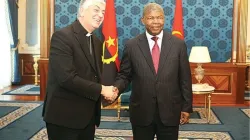 Archbishop Giovanni Gaspari with President, João Lourenço.