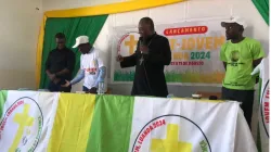 Archbishop Filomeno do Nascimento Vieira Dias during the presentation of the Youth Festival in Luanda Archdiocese. Credit: Fest-Jovem