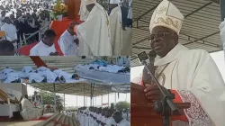 Bishop António Francisco Jaca of Angola’s Catholic Diocese of Benguela ordained 14 new Priests and a Deacon on 29 June 2024. Credit: Catholic Diocese of Benguela