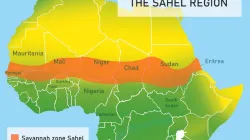 Map of the Sahel region. Credit: Shutterstock