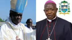 Bishop Dieudonné Madrapile Tanzi (right) of the Catholic Diocese of Isangi and Bishop Julien Andavo Mbia (right)