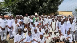 Archbishop Ignatius Ayau Kaigama of Nigeria’s Catholic Archdiocese of Abuja with catechumens who received the Sacrament of Confirmation. Credit: Abuja Archdiocese