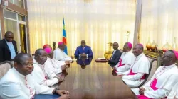 Members of the National Episcopal Conference of Congo (CENCO) with President Félix Antoine Tshisekedi Tshilombo.