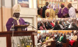 Archbishop Philip Subira Anyolo during the 21st death anniversary Mass of Maurice Michael Cardinal Otunga. Credit: ACI Africa