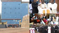 Archbishop Andrew Fuanya Nkea during the inauguration blessing of St. Blaise Catholic Hospital in Cameroon's Bamenda Archdiocese