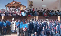 Opening and blessing of St. Stanislaus Ekule Catholic Church of Ngong Diocese in Kenya that the Local Ordinary, Bishop John Oballa Owaa, presided over on 29 October 2024. Credit: Nicholas Waigwa