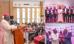 Archbishop Philip Anyolo Subira of Kenya’s Catholic Archdiocese of Nairobi (ADN) during the launch of the Caritas Nairobi 2024-2028 Strategic Plan. Credit: Catholic Archdiocese of Nairobi (ADN)