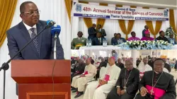 Bernard Okalia Bilai, during the opening ceremony of the 48th annual seminar of the Bishops of Cameroon in the Catholic Diocese of Buea. Credit: ACI Africa