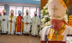 The Apostolic Nuncio in South Africa, Archbishop Henryk Mieczysław Jagodziński during the farewell Mass of Archbishop Buti Joseph Tlhagale. Credit: SACBC