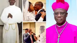 Bishop Anthony Ovayero Ewherido (right) suspends Fr. Daniel Okanatotor Oghenerukevwe from the exercise of all sacred ministry following his recent marriage in the United States.