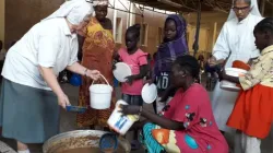 Sisters from the Salesian Sisters in Sudan serve the poor and needy in the midst of a brutal war in Sudan. The sisters commiunity, Dar Mariam, has been a refuge for hundreds, though has damaged by gunfire and bombs. May 2024. / Credit: Father Jacob Thelekkadan