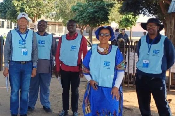 SACBC and IMBISA election observers. Credit: SACBC