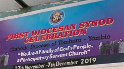 A poster of the first Diocesan Synod in South Sudan's Tombura-Yambio Diocese from November-December 7, 2019. / Diocese of Tombura-Yambio.