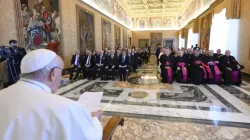 Pope Francis meets with the leaders of the Equestrian Order of the Holy Sepulchre of Jerusalem at the Vatican on Nov. 9, 2023. | Credit: Vatican Media