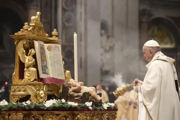 Pope Francis offers Mass for the Solemnity of the Epiphany in St. Peter’s Basilica on Jan. 6, 2022. Vatican Media