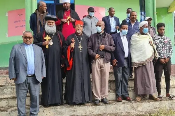 Members of the Inter-Religious Council of Ethiopia after their visit to  displaced persons in Amhara and Afar regions. Credit: Ethiopian Catholic Secretariat/Facebook