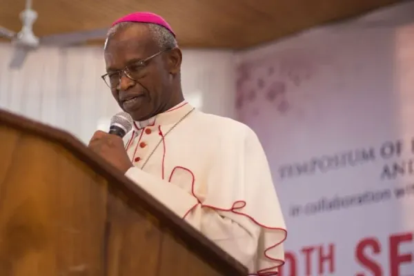 Richard Kuuia Cardinal Baawobr, speaking at the opening ceremony of the 19th Plenary Assembly of SECAM in Accra, Ghana. Credit: ACI Africa