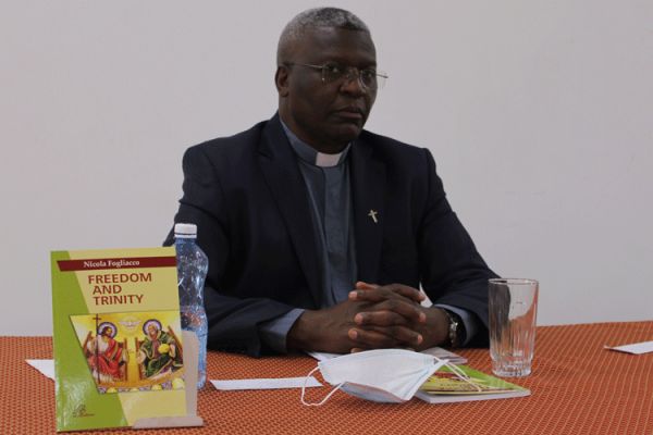 Fr. Joakim Kamau Njani during the online seminar on “Popular Mission” organized by the Daughters of St Paul in Nairobi ahead of World Mission Sunday. / ACI Africa.