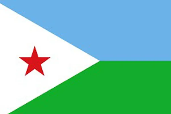 The flag of Djibouti / Public Domain