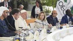 Pope Francis participates in his first G7 Summit on June 14, 2024. In his remarks, the pontiff stressed that human dignity requires that the decisions of artificial intelligence (AI) be under the control of human beings. / Credit: Vatican Media
