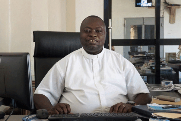 Fr. Peter Konteh, founder of St. Mary’s Interim Child Care Centre within the Archdiocese of Freetown in Sierra Leone, / Caritas Freetown