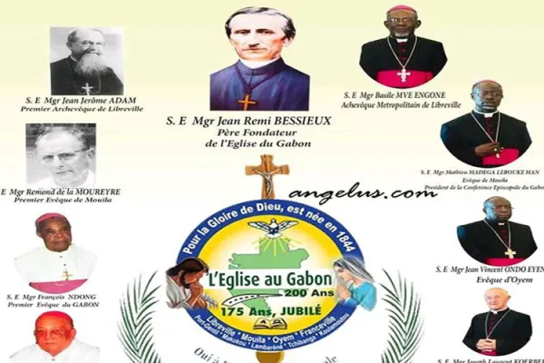 Part of logo for 175th Anniversary of Catholicism in Gabon