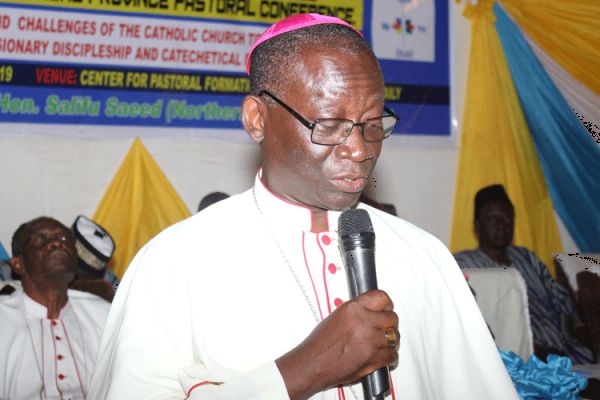 Bishop Matthew Gyamfi addressing participants of the 18th Biennial Plenary Assembly of the Tamale Ecclesiastical Province Pastoral Conference (TEPPCON) in Tamale. / Francis Monnie