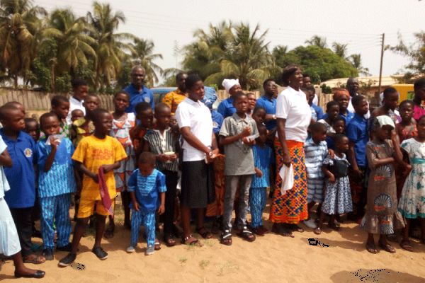 Some of the faithful of the Our Lady of Lourdes Church at Tetekope in the Keta-Akatsi Diocese, Ghana during the launch of the Church’s 25th Anniversary on Sunday, January 12, 2020. / Cephas Afornu