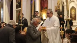 Holy Mass is celebrated in Mariamite Greek Melkite Catholic Cathedral, Damascus, on Dec. 15, 2024. / Credit: Lama Ghosn/ACI MENA