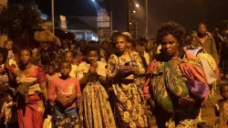 Residents fleeing Nyiragongo volcanic eruption in Goma/ Credit: Courtesy Photo