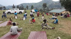 Caritas Nyundo’s distribution of shelter materials following the eruption of Mt Nyiragongo. Credit: Caritas Nyundo Diocese