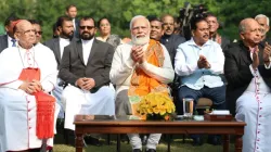 Indian Prime Minister Narendra Modi hosts a Christmas gathering with Christian leaders, including Cardinal Oswald Gracias of Mumbai and Delhi Archbishop Anil Couto, at his residence in New Delhi on Dec. 25, 2023. | Credit: Prime Minister of India’s office