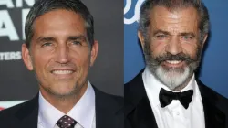 Jim Caviezel (left) will once again portray Jesus in the new Mel Gibson movie "The Passion of the Christ: Resurrection," which is set to begin production in spring 2023. | DFree/Shutterstock and Tinseltown/Shutterstock