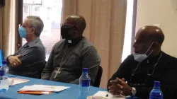 Bishop José Luis Ponce de León (left) follow a presentation during the IMBISA Standing Committee meeting. Credit: IMBISA