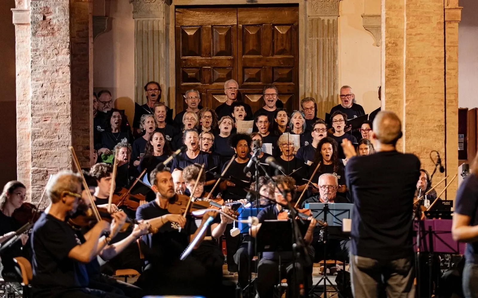 Concert at the Santa Maria dell'Olivo convent in Maciano, Italy, in July 202