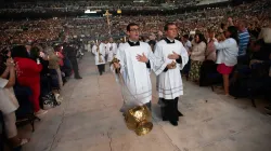 Nearly 60,000 people attended the National Eucharistic Congress in Indianapolis July 17-21, 2024. / Credit: Jeffrey Bruno