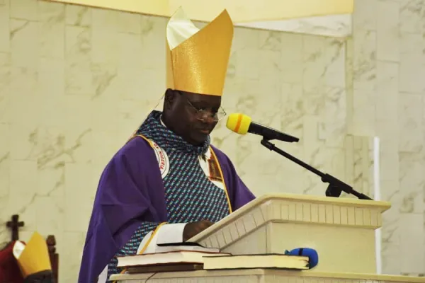 Archbishop Ignatius Ayau Kaigama during the opening of the 2022 Catholic Bishops’ Conference of Nigeria (CBCN) Plenary Assembly at St Gabriel’s Chaplaincy in Nigeria’s Abuja Archdiocese. Credit: Archdiocese of Abuja