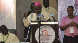 Archbishop Ignatius Ayau Kaigama addressing participants during the plenary assembly of the Regional Episcopal Conference of West Africa (RECOWA). Credit: CSN