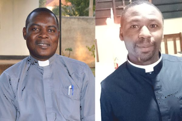 Fr. Bonaventure Luchidio (Left) and  Fr. Thomas Ngong (right) sharing enriching avenues to keep faith alive during COVID-19.